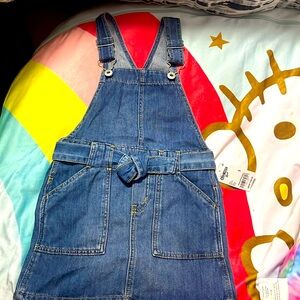 OshKosh B’gosh denim overalls dress size 5